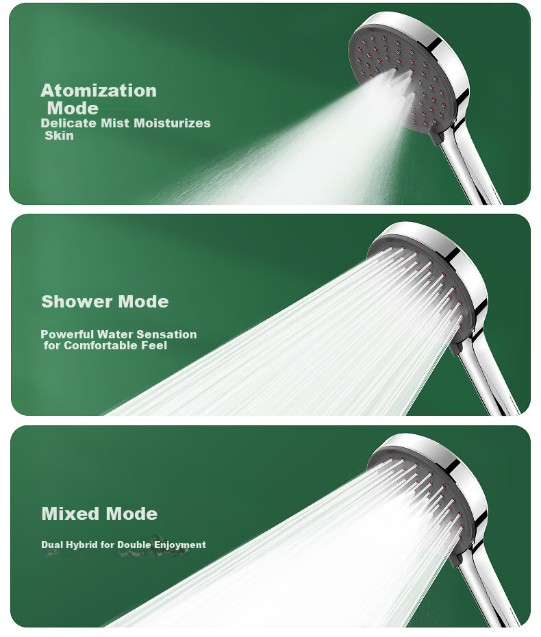 Haili Large Panel Coarse Hole Shower Head High Pressure Water Boost Bathroom Showerhead ZH261G 13
