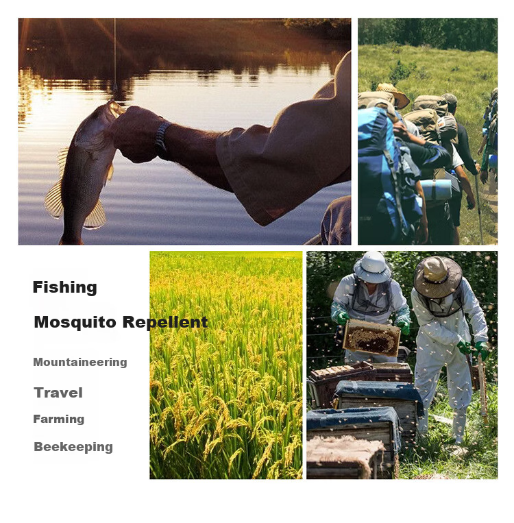 Aidier Outdoor Mosquito Repellent Hat Bee Protection Face Cover Sunshade Breathable Mesh Mask Night Fishing Insect Proof Beekeeping Camouflage Sun Hat (Mosquito Repellent) CW759349 2
