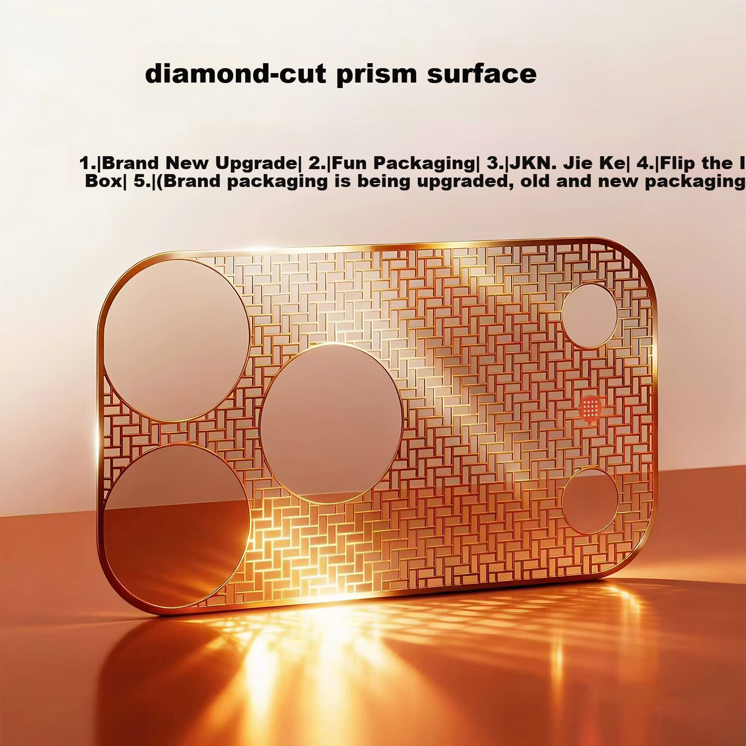 Fly Planet Ultra-Thin Base Film [No Bulge] Compatible with Apple iPhone 17 Pro Lens Protector iPhone 17 Pro Base Film Metal Hollow Heat Dissipation Scratch-Resistant Camera Protector - Star Orange 2