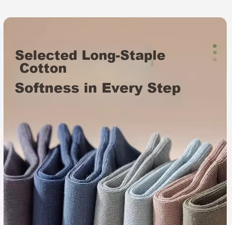 Mian Shisan Men's Short Socks Xinjiang Cotton Summer Thin Antibacterial Odor-Resistant Solid Color Low-Cut Breathable No-Show Socks 6 Pairs Pack 10