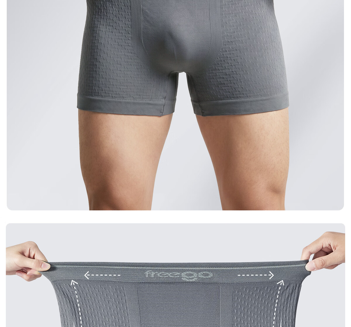Freego Disposable Men's Boxer Briefs Seamless Large Size Sterilized Portable Travel Business Daily Use 3-Pack L 6