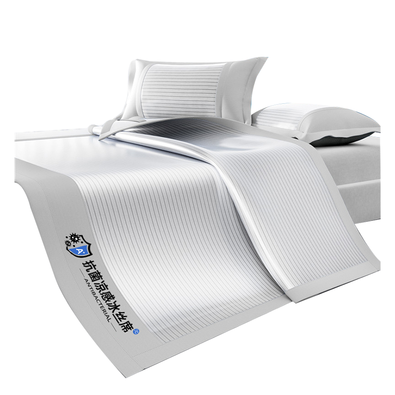 Nanjiren Class A Antibacterial Carbon Fiber Cooling Mat Summer Ice Silk Air-Conditioned Soft Mat Washable Cooling Bed Sheet for 1.8m Bed