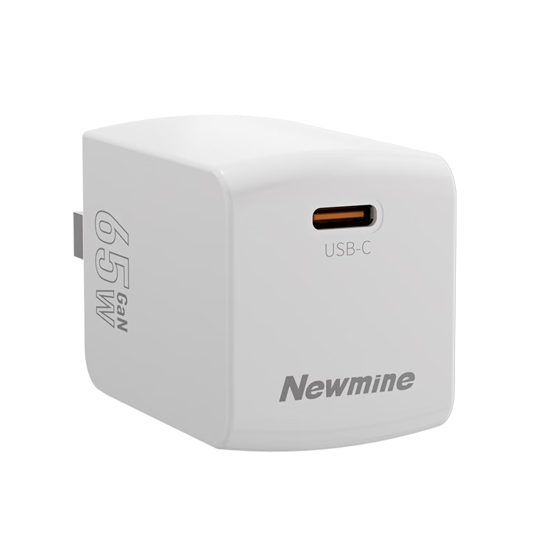 Newmine 65W GaN Fast Charger PD20W/30W/40W Mini Dual Type-C Foldable Charger Compatible with Apple 17/16 and Huawei Phones
