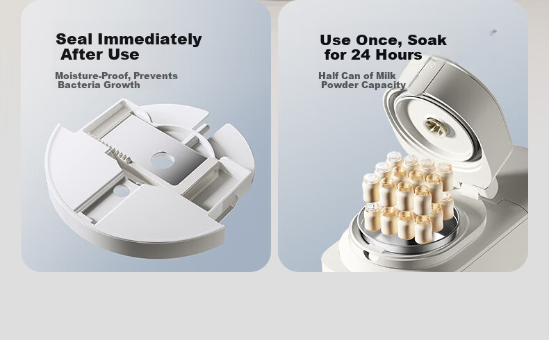 Little White Bear Fully Automatic Milk Frother with Glass Pot Beethoven M2+ Milk Shaker and Warmer Octopus R1 Combo 10