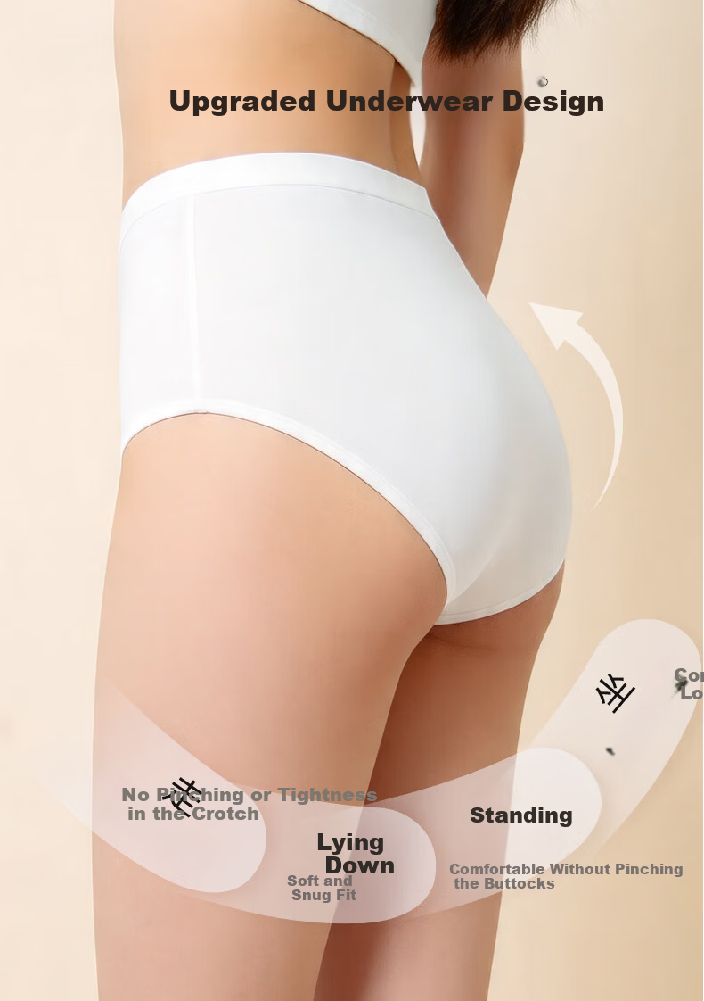 Kangaroo Doctor Disposable High-Waist Maternity Women's Underwear Daily Use Sterilized Individually Packaged XXL Size 4 Pieces 8