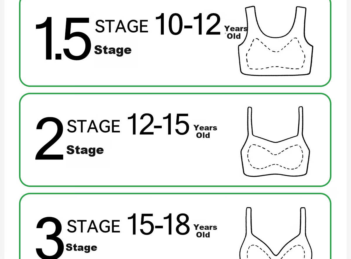 COCO SMART Girls' Underwear, Stage 1 Camisole Thin Vest Bra for 10-Year-Old Elementary School Girls in Development Period 21