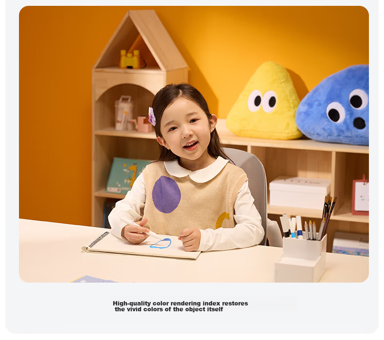 Tongshijie Desktop Large Road Eye Protection Lamp Full Spectrum Student Study Desk Lamp Children's Blue Light Blocking Reading Lamp 48W 26