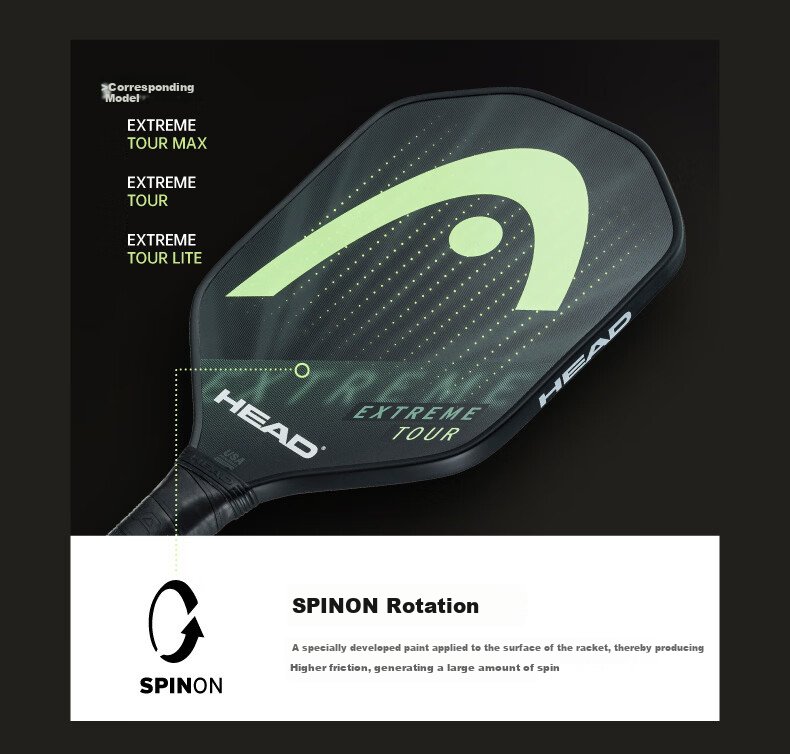 HEAD PICKLEBALL EXTREME Series Carbon Fiber Paddle 9