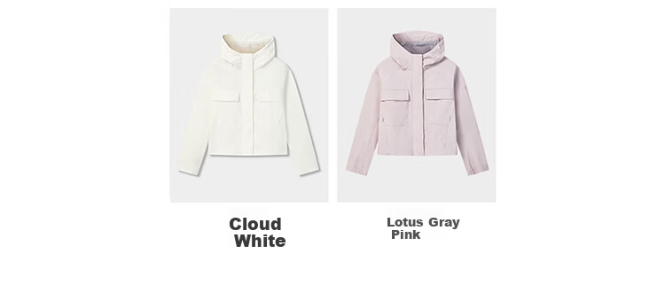 FILA Official Women's Woven Jacket 2026 Summer Casual Simple Comfortable Hooded Coat 2