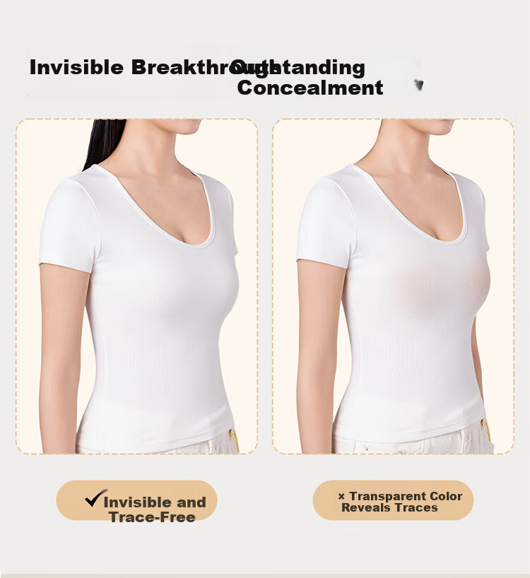 Cosmo Lady Bridal Strapless Invisible Push-Up Bra Adhesive Silicone Nipple Covers for Wedding Dress 7