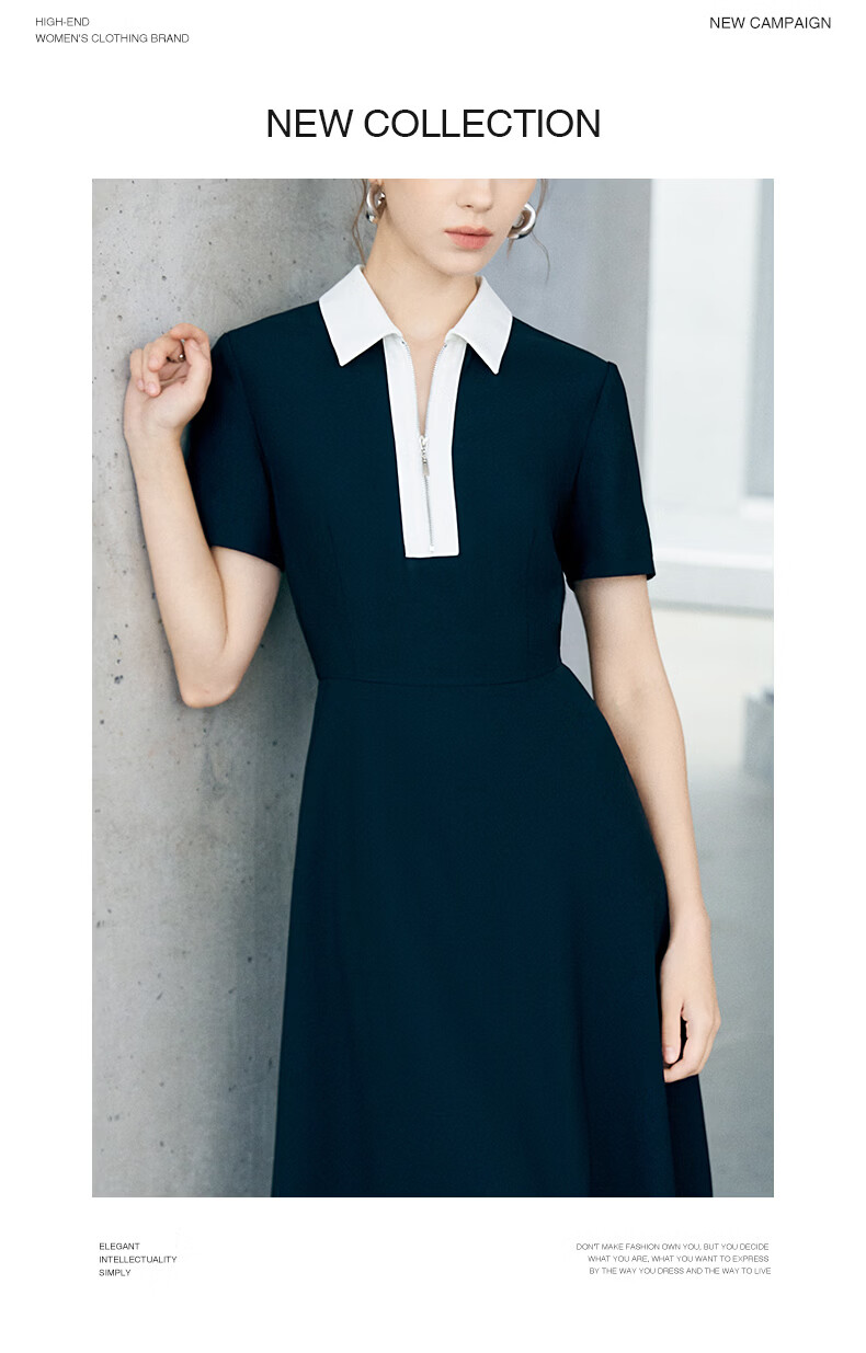Yanyu Color-Block Lapel Dress 2026 Summer Luxury Socialite Style Evening Gown Black 2XL 11