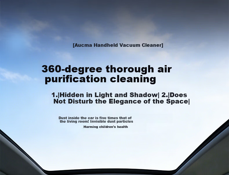 Aucma Car Vacuum Cleaner 600ml Dustbin Wireless Handheld High Suction Portable Mini Multi-functional Nozzle Powerful Dust Removal for Car Home Desktop Keyboard Cleaning 3