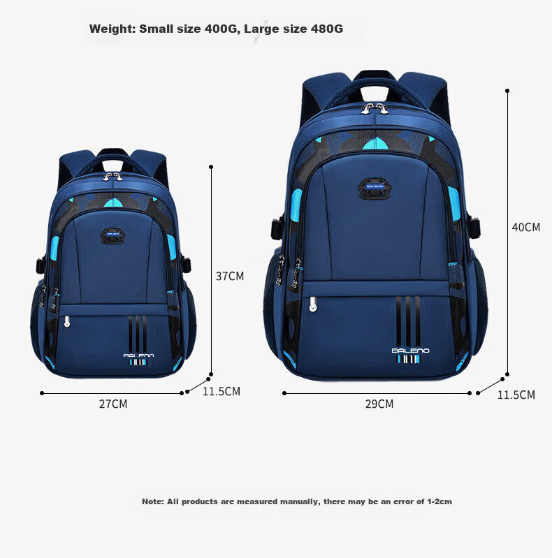 Baleno Primary School Backpack for Grades 1-3-6 Boys Large Capacity Pressure-Relief Ergonomic Lightweight Kids School Bag 2026 New Model 13