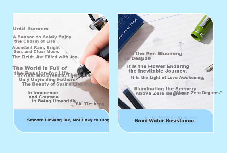 PILOT IC-100 Ink Cartridge Fountain Pen Non-Carbon Ink Fountain Pen for Primary School Students Grades 3-6 Replaceable Ink Cartridges 78G/88G/Guifei 50r/Smiley Face Black 12pcs 3