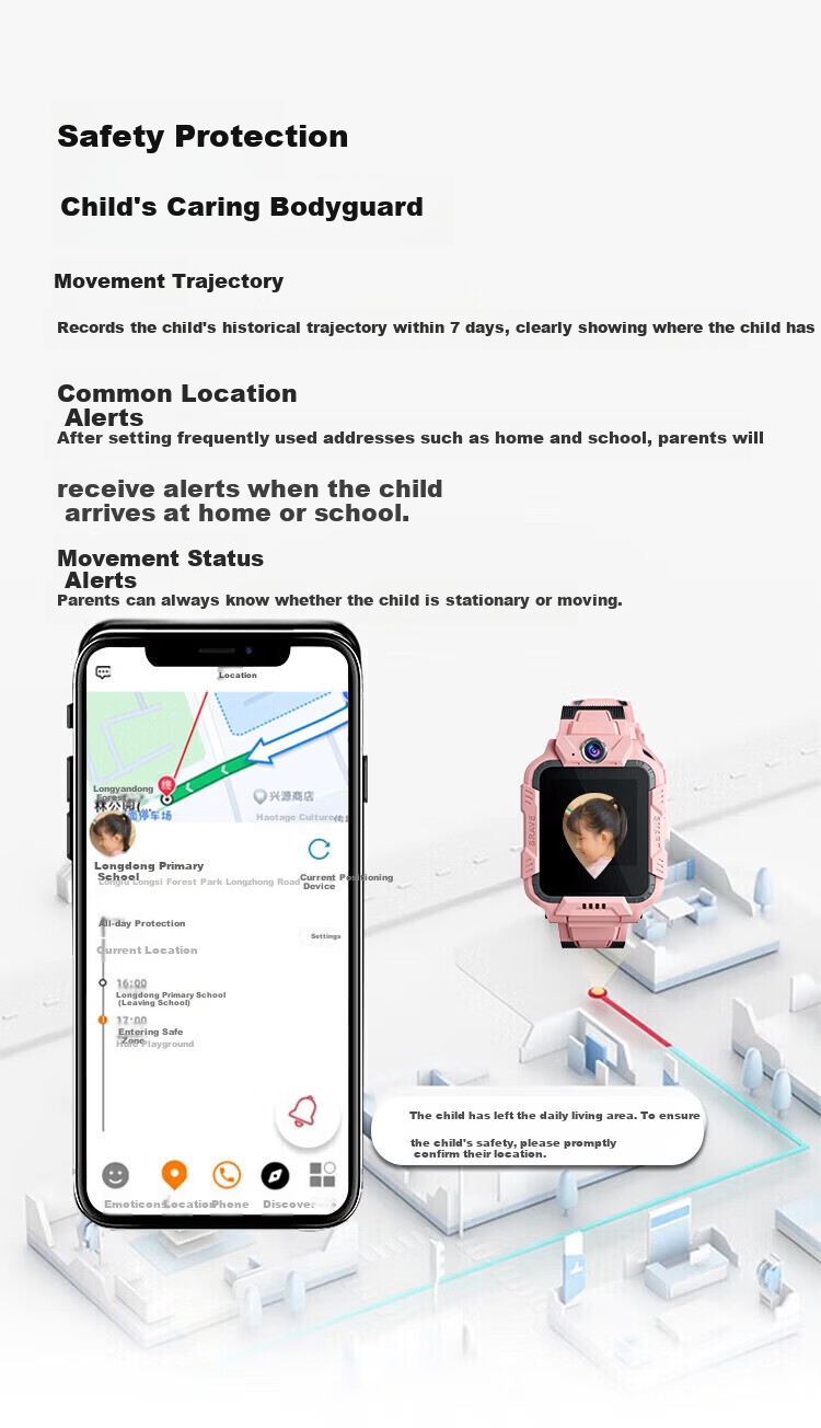 HUWXMAXI 5G Kids Smartwatch Waterproof Full Network Support SIM Card GPS Locator for Elementary and Middle School Boys and Girls 15