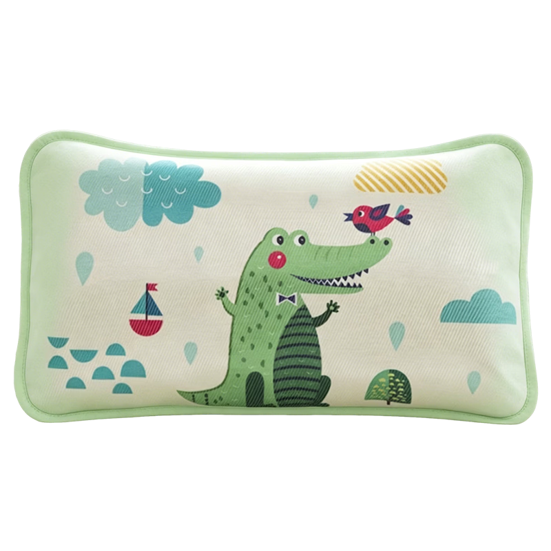9I9 Baby Pillowcase, Summer Ice Silk, Infant And Child Pillow Cover, Student And Toddler Kindergarten Cool Pillowcase, A234 Crocodile, 50*30