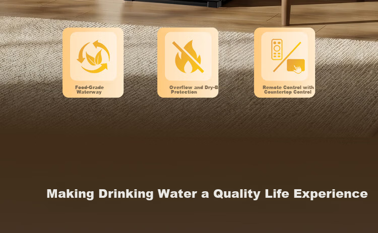TRULIVA Tea Bar Machine Living Room Home Water Dispenser Multifunctional Hot and Cold Intelligent Tea Bar Cabinet Bottom-Load Water Bucket Fully Automatic Vertical Kettle Tea Maker National Subsidy YT 6
