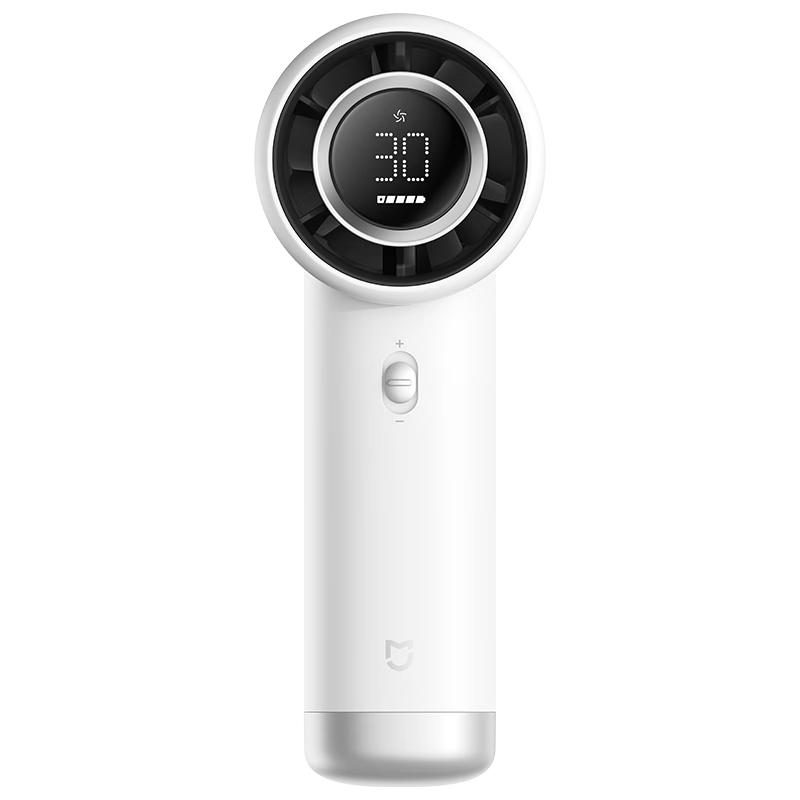 Mijia Xiaomi Mini Handheld Fan DC Inverter Outdoor Portable Neck Hanging Dormitory Rechargeable Fan 40H Long Battery Life 100-Speed Adjustable