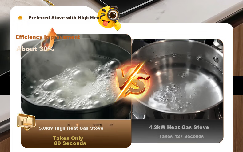 Royalstar Extraordinary Series Dual Fuel Gas and Electric Stove Built-in Household Liquefied Gas Double Burner One Gas One Electric Two-in-One Stove JZDY-30B1 Right 11