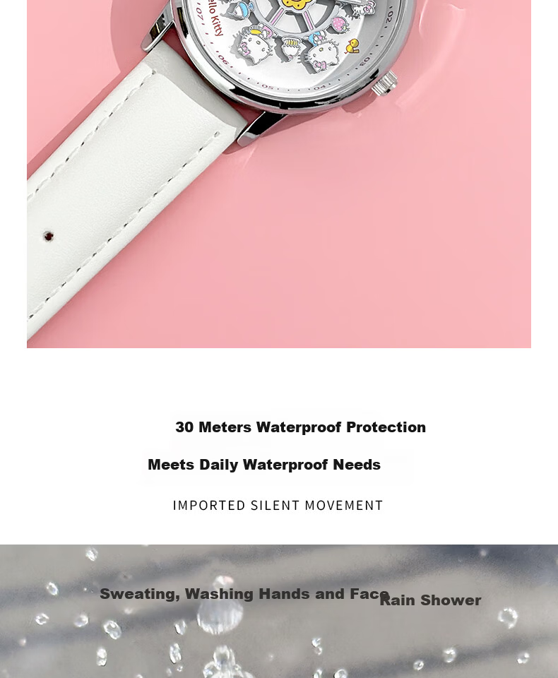 ZGO Sanrio Hello Kitty Official Carousel Watch for Girls Students Middle and High School 9