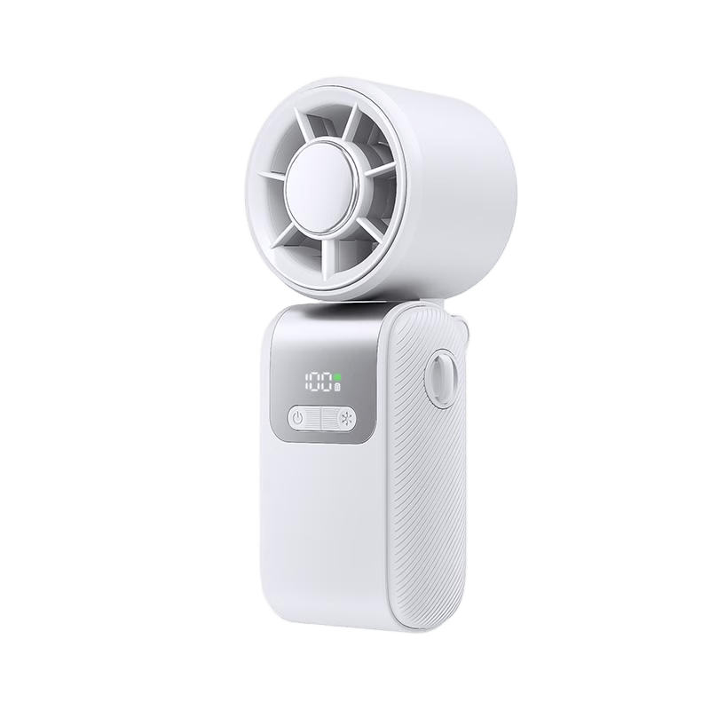 AUX Portable Mini Folding Air Conditioner Handheld Small Fan USB Rechargeable Silent Office Cooling Device