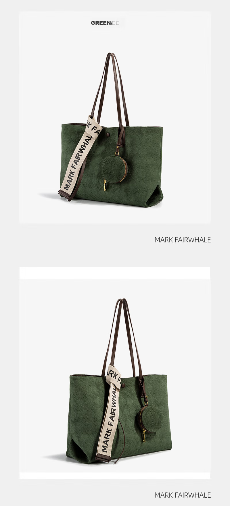 Mark Fairwhale New Large Capacity Tote Bag for Women Commuter Shoulder Handbag Versatile Birthday Gift 4