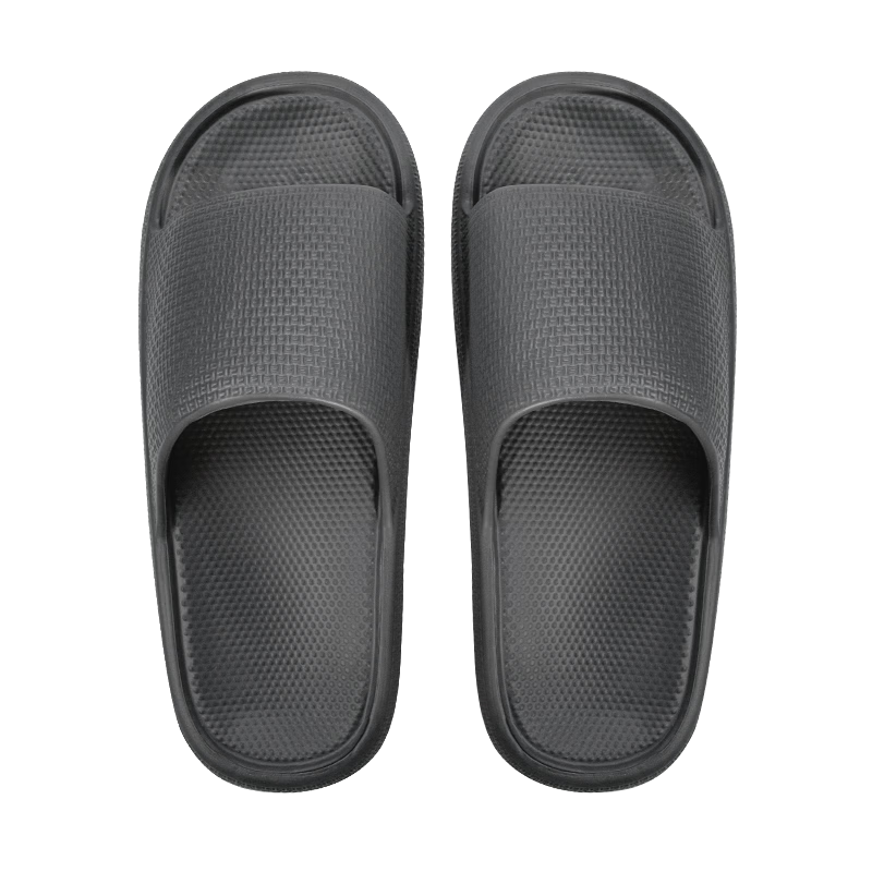 Limi Men's Bathroom Non-Slip Slippers Thick Sole Couple Home Indoor Outdoor Dark Gray