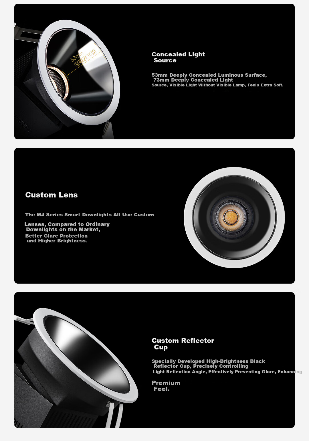 Yeelight Smart LED Dimmable Recessed Downlight Anti-Glare Full Spectrum Eye Protection Spotlight M4 Plus Upgrade 2.0 20