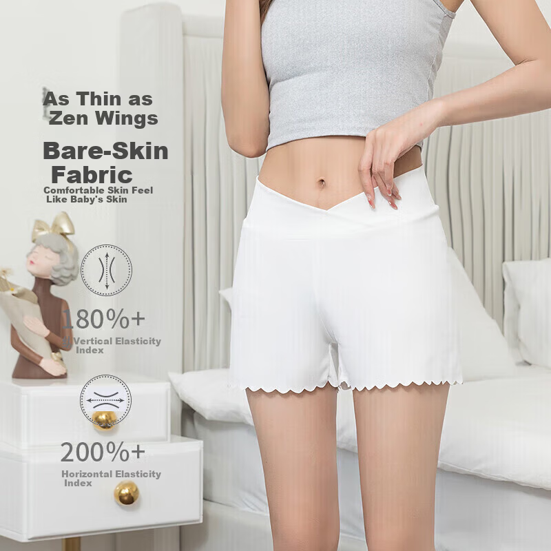 JOYNCLEON Maternity Safety Shorts Summer Thin Outerwear Anti-Exposure Skin Color L jyk19713