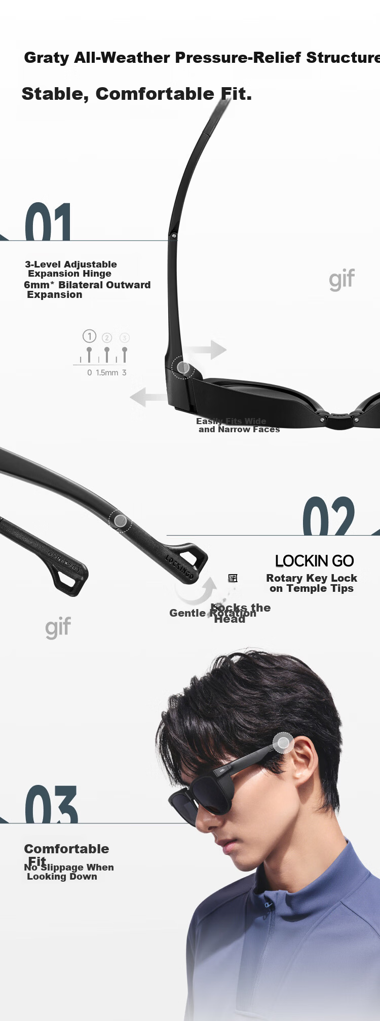 Beneunder Boston Sunglasses with Prescription Clip-On for Men and Women Outdoor Travel Driving Foldable Sunglasses FD006 8