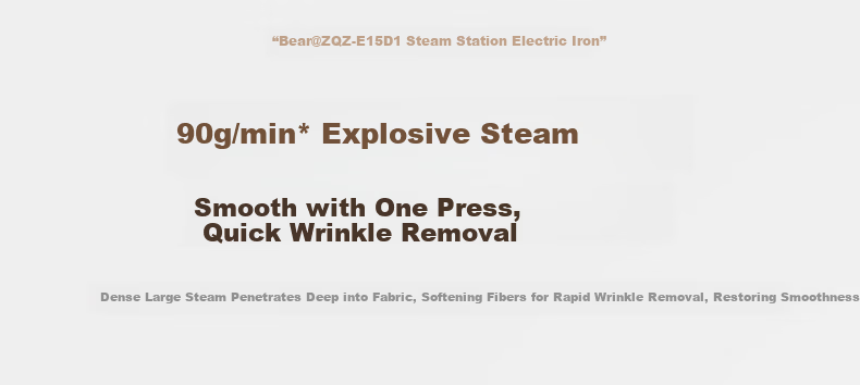 Bear Titanium Hanging Garment Steamer Handheld Portable Desktop Steamer 90g/min High Steam Electric Iron 2026 New Model ZQZ-E15D1 6