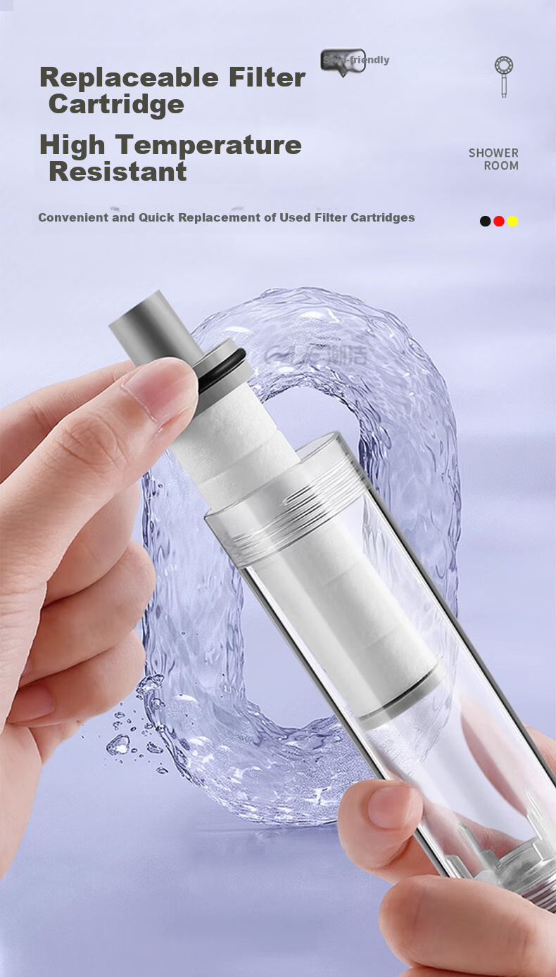 JROR Germany Portable Pressurized Shower Head Single Spray Travel Filtered Shower Bathroom Baby Shower 17