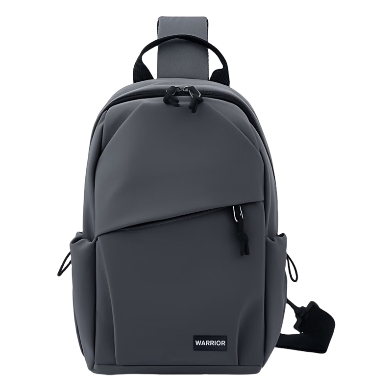 Warrior Men's Single Shoulder Bag Commuter Chest Bag Large Capacity Trendy Outdoor Casual Versatile Travel Bag Simple Sports Crossbody Bag