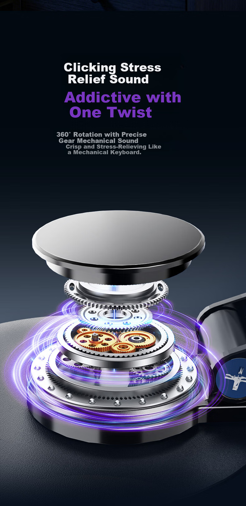 AUX Desktop Electric Fan Small Table Fan Dormitory Office Desktop Mini Fan Air Circulation Fan Energy-Saving Home Use 1800mAh 5-Speed Foldable 9
