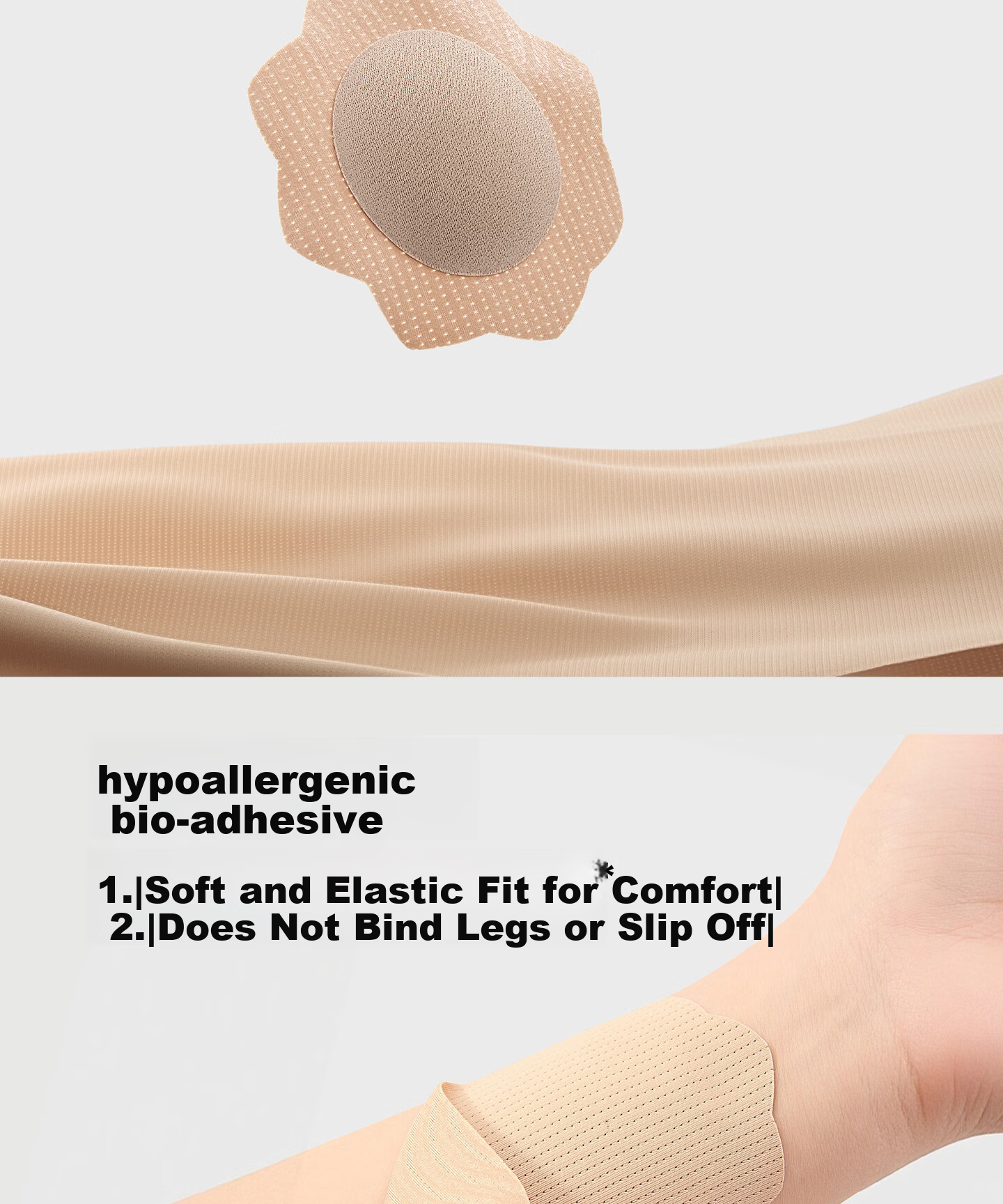Banana Under Women's Invisible Seamless Anti-Exposure Anti-Bulge Silicone Nipple Covers for Small Bust Wedding Dress Short U-Shaped Sweatproof Nipple Pads 3