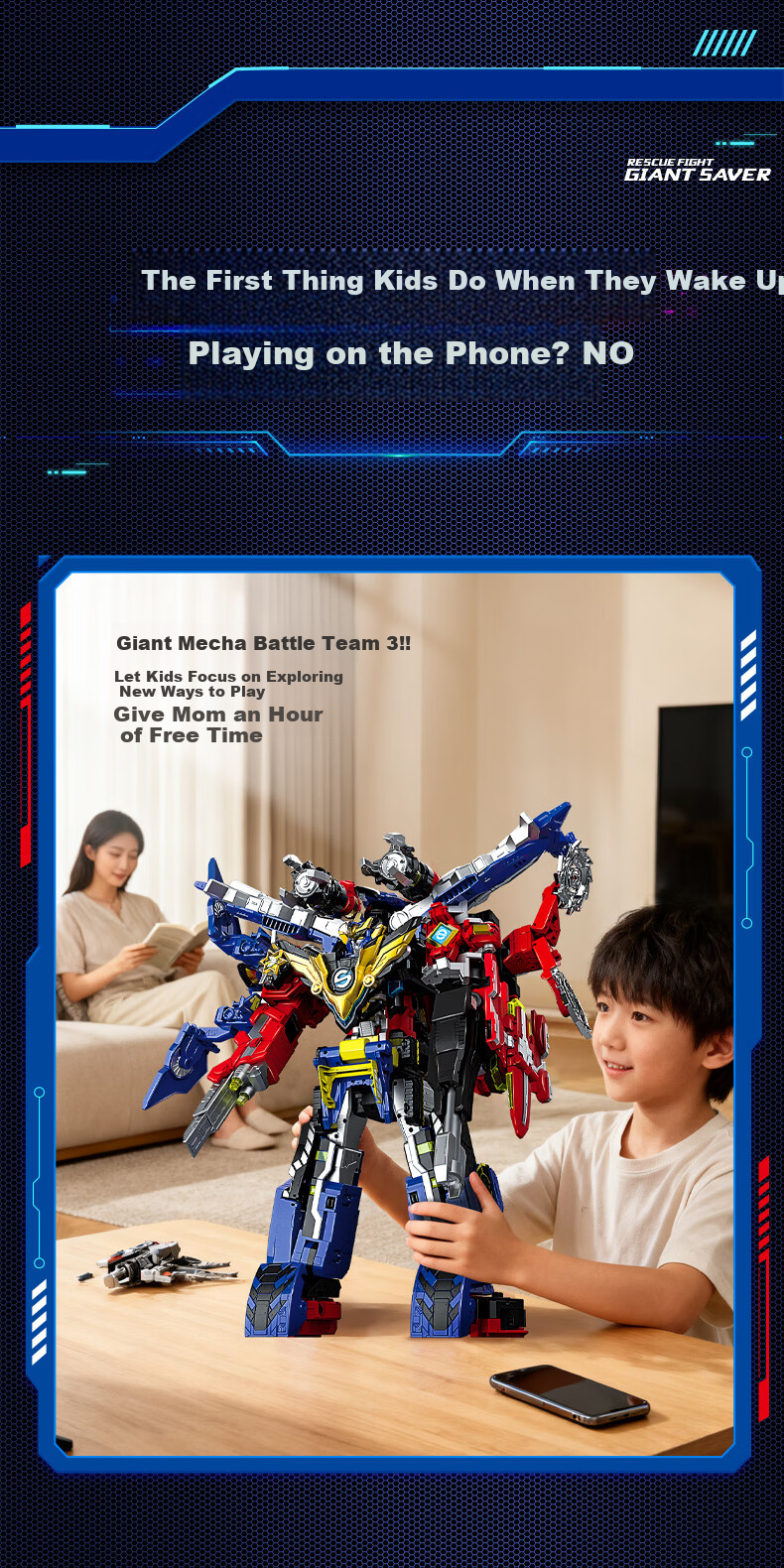 AULDEY Giant God Battle Team 30CM Transforming Robot King Kong Burst Battle King Legendary Edition Children's Day Gift 9