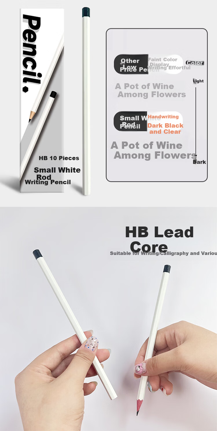 Jufu Stationery HB Pencils 12-Pack Macaron Color Triangular Wooden Pencils Student Exam Marking Writing Art Sketch Drawing Wooden Pencils Children's Day Gift 4