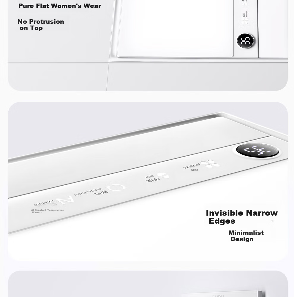AUPU Smart Series AI Constant Temperature Scheduled Heating Bathroom Heater Fan Ventilation Lighting All-in-One S2 22