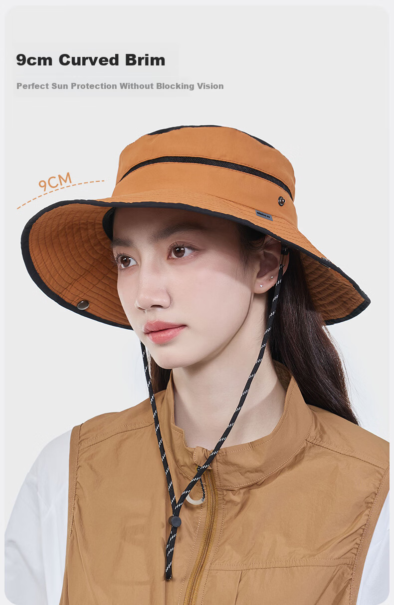 MISSION UV Sun Protection Hat for Women Summer Outdoor Hiking Sunshade Fisherman Hat Face Cover UV Protection Cap 3