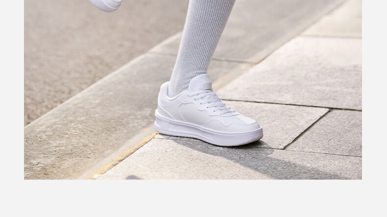 361° Women's Sports Shoes Summer Thin White Shoes Thick Sole Casual Sneakers 682616604F-3 28