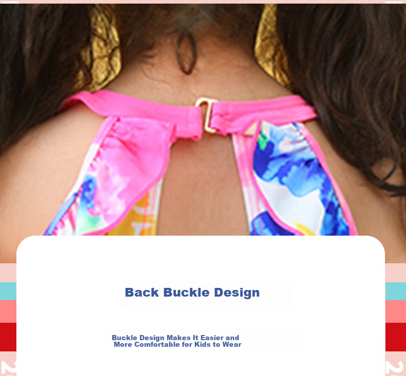 LI-NING Kids Girls One-Piece Cute Skirt Style Swimsuit LSLN504-1 Bright Pink 140 (120-130cm) 6
