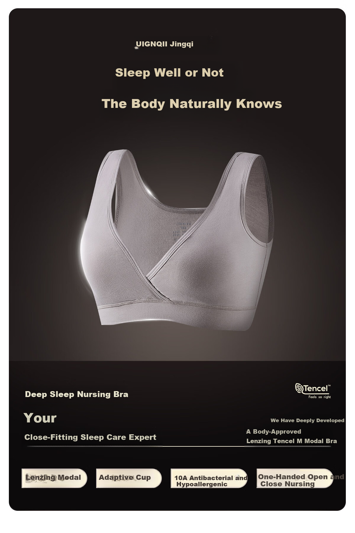 JOYNCLEON Deep Sleep PRO2.0 Nursing Bra Postpartum Maternity Wireless Bra 2-Pack jwx198126 3