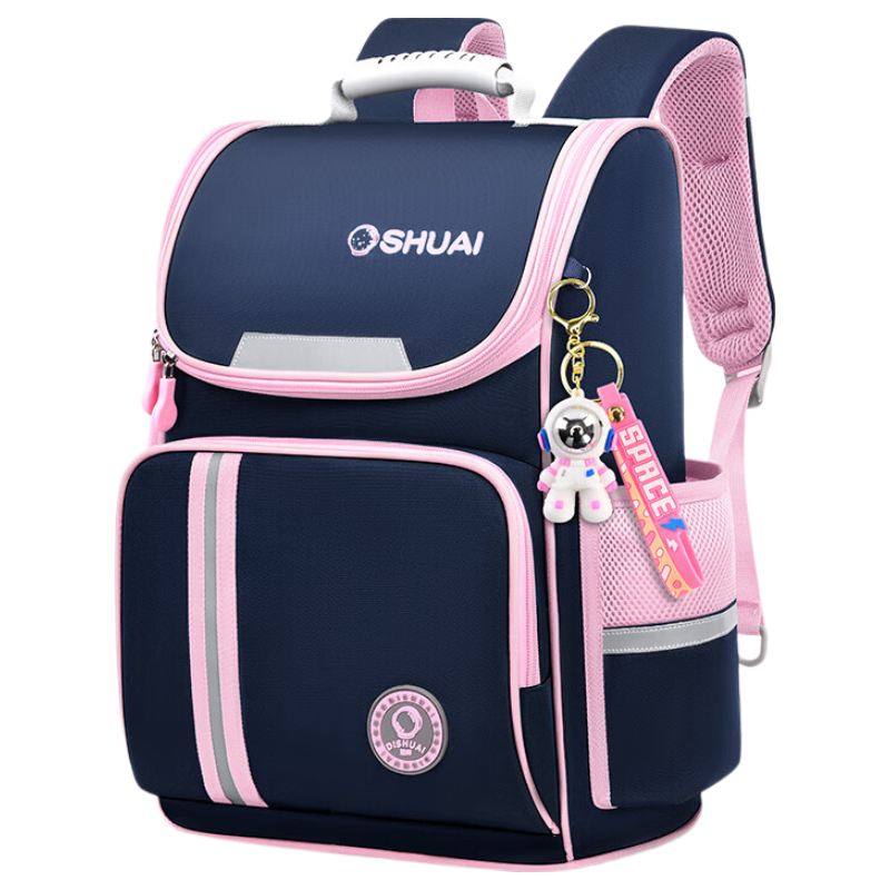 Dishuai Elementary School Backpack for Grades 1-3-6, Lightweight, Load-Reducing, Anti-Sagging, Unisex Pressure-Relief Spine Protection Bag