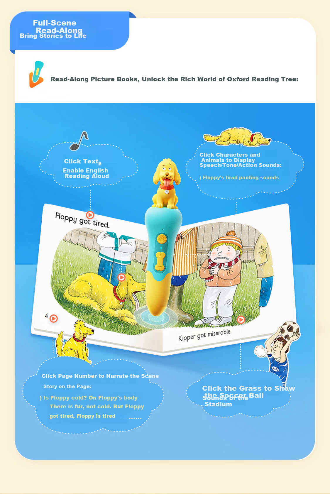 Kiki Oxford Reading Tree Graded Picture Books Campus Edition Expansion L1+-L3 Reading Pen Set Children's Day Gift 19