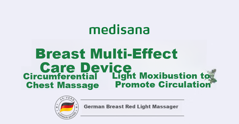 MEDISANA German Breast Massager Red Light Electric Chest Massager for Breast Nodule Relief and Pain Relief Thermal Therapy Gift for Girlfriend Birthday 1
