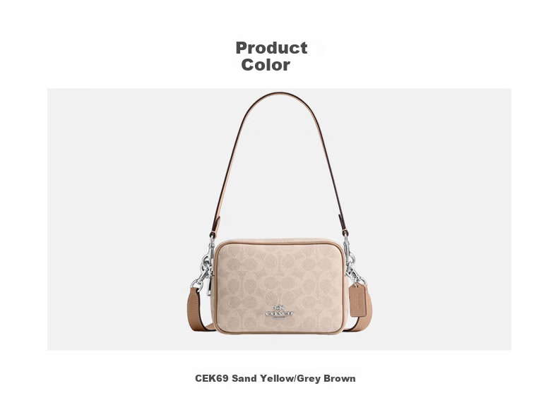 COACH Women's CAREY Crossbody Bag Sand/Gray CEK69 - Brand Direct Supply 2