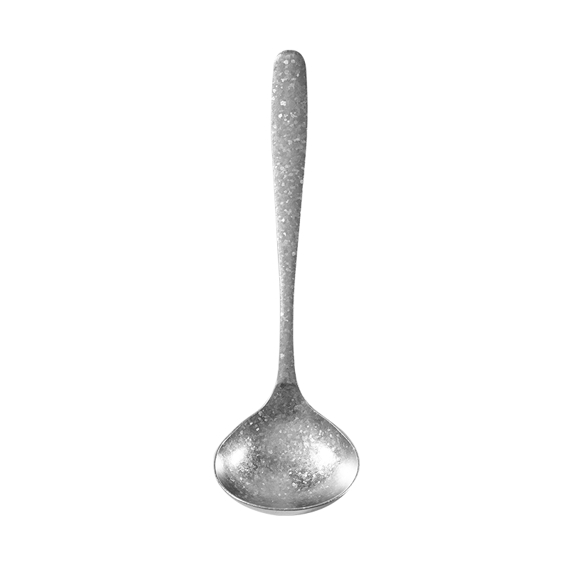 JD Jingzao 100% Pure Titanium Soup Spoon Thickened Ice Flower Long Handle Anti-Scald Hot Pot Spoon Cooking Spoon Porridge Spoon