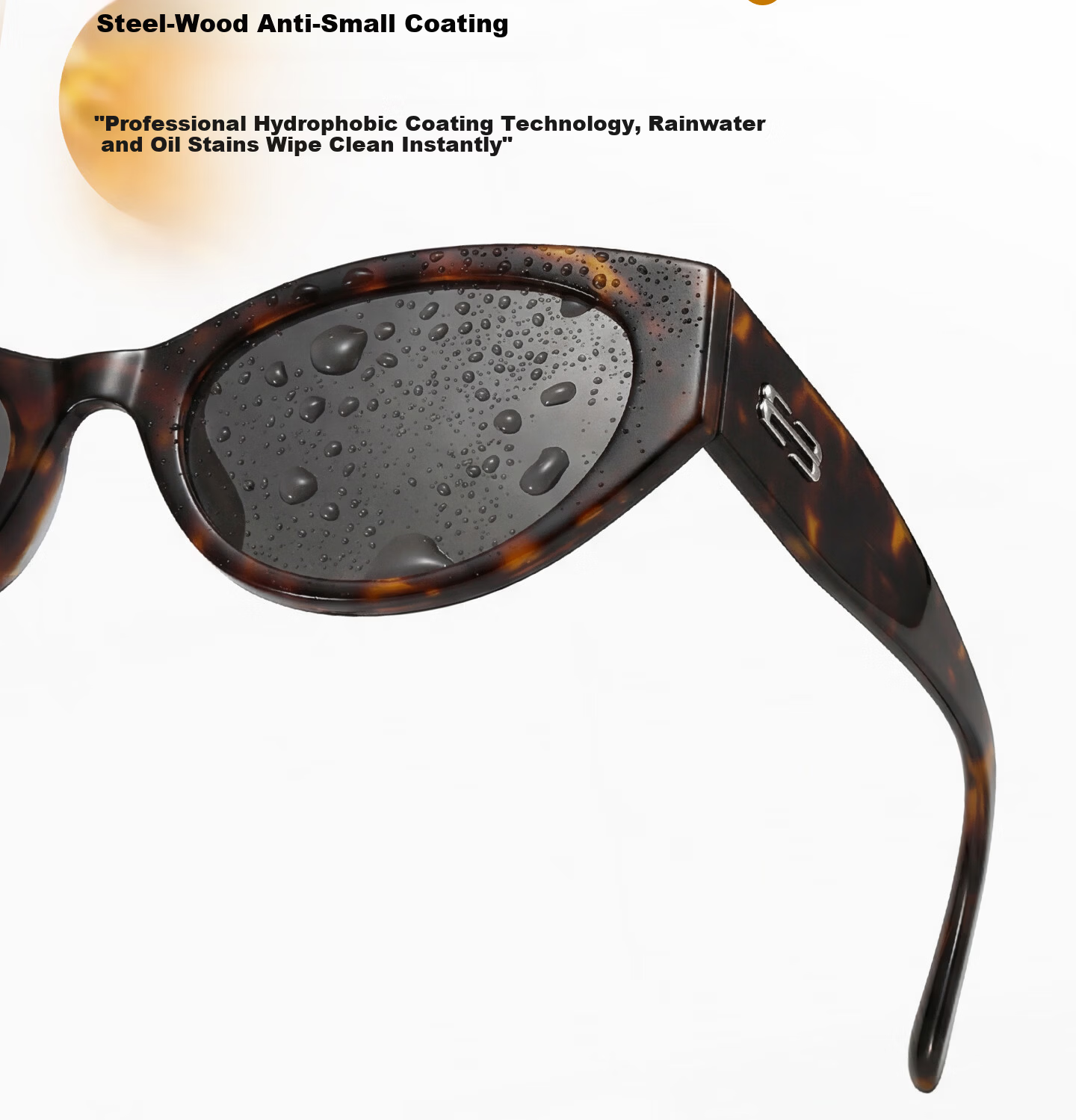CAPONI Cat Eye Polarized Sunglasses for Women UV Protection Driving Glasses Slim Face Stylish 16