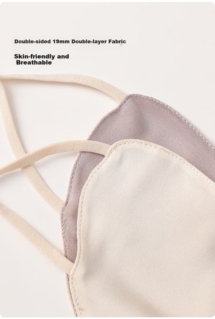 JIUMU Women's Silk Sun Protection Mask Summer UV Protection Breathable 3D Full Face Mulberry Silk Sun Shield 10