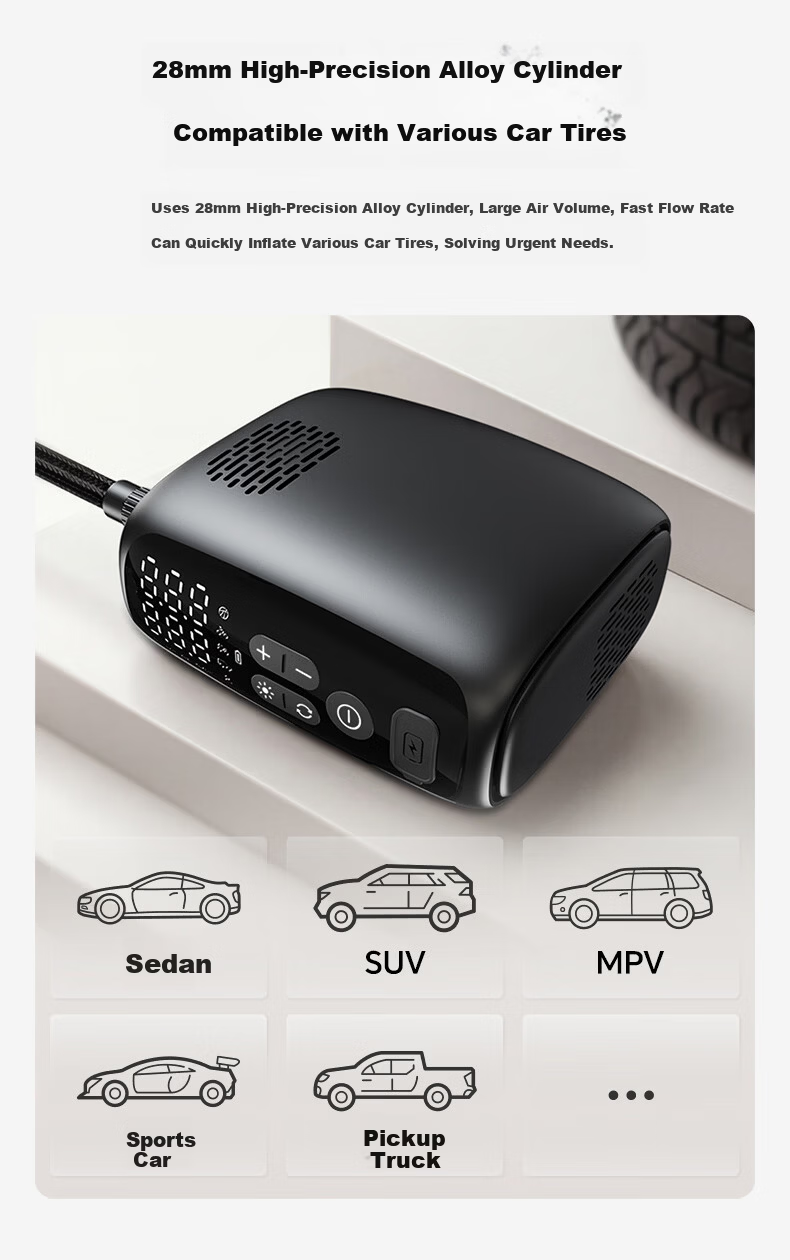Honor Car Air Pump Portable Wireless Inflator for Car and Bicycle Tires 4